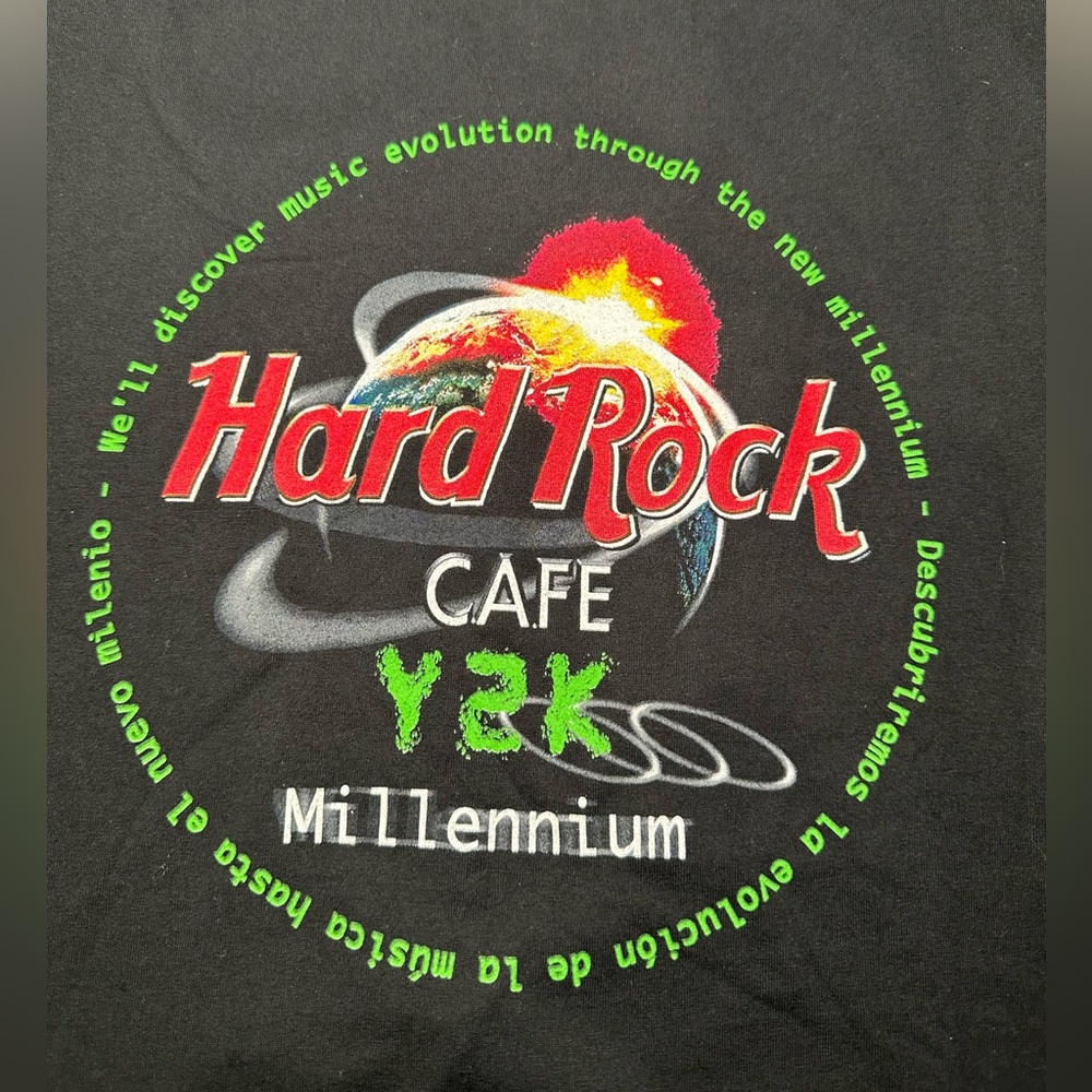 Y2K Millennium Hard Rock Cafe Shirt‎ - Size Large -